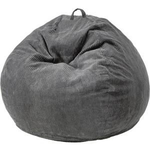 Hobestluk 3.5FT Bean Bag Chair Large Bean Bag with Filler Included Bean Bag Chairs for Adults Teardrop Bean Bag Chair with Removable Cover for Bedroom Living Room - (Large, Grey)