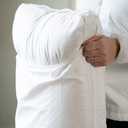 AllerEase 100% Breathable Cotton Pillow Protector for Sleeping - 4 Pack,White