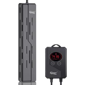 hygger Aquarium Heater 200W,Submersible Fish Tank Heater with Digital LED Controller,Overheating & Auto Shut Off Protection,Betta Turtel Tank Heater,for Saltwater & Freshwater Fish Tank 20-55Gallon