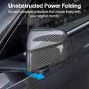 for Tesla Model Y Juniper Mirror Covers, Guard Covers Protector for Model Y Exterior Accessories (Matte Carbon Pattern)