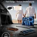 USB C Car Charger, 2 Pack 70W 3-Port PD/QC Fast Charging Cigarette Lighter USB Charger Car Phone Adapter Accessories for iPhone 17/Air/16/15/14/13/12 Pro Max, iPad, Pixel, Galaxy S25/S24/S23, Android