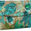 Floral Beaded Clutch Embroidery Sequin Beaded Purse Small Evening Clutch Purses for Women