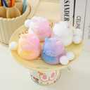 2 x Taba Squishy Cat Squeeze Toys,Sensory Fidget Toy for Your Best Mellow and Chill,Party Favors,Perfect Desk Accessory for Adults (White)