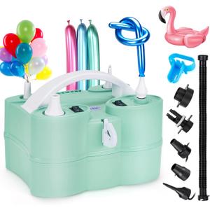 AGPtEK 3-in-1 Air Pump for Inflatables and Balloon Electric Air Balloon Pump 600W for Latex 260Q Foil Balloons with Hose Extension Quick-Fill Inflator Deflator for Air Mattress, Compression Bag