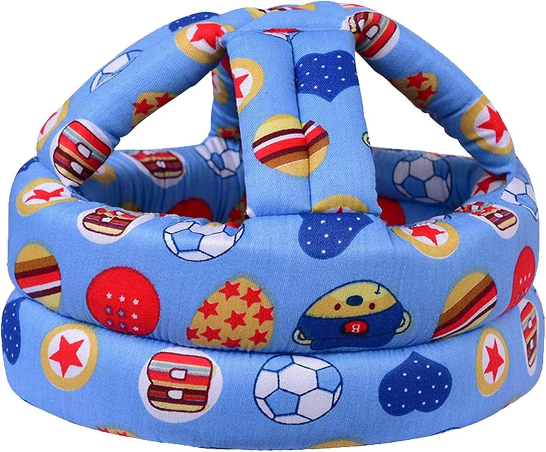 Baby Helmet for Crawling Walking Soft Cushion No Bumps (1PACK, Blue Ball)