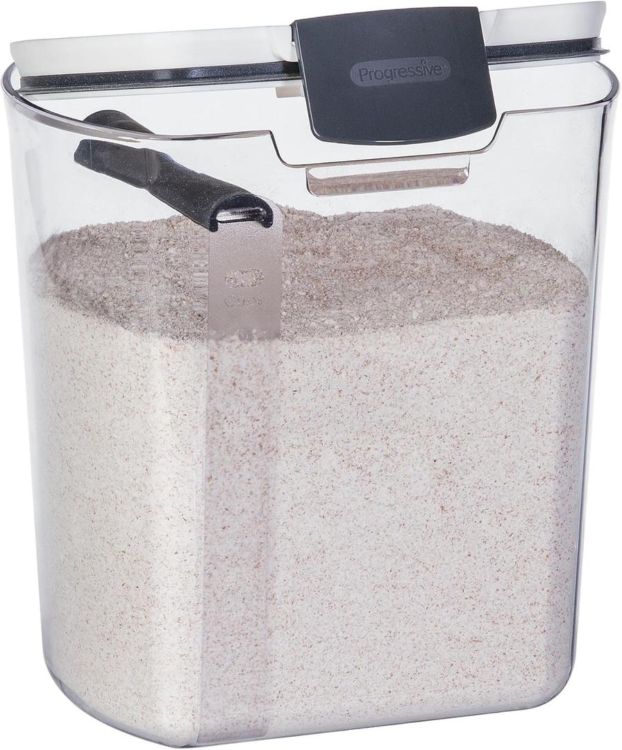 ProKeeper Flour Storage Container, 4-Quart, BPA-Free Plastic, Dishwasher Safe (1 Piece)