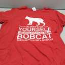 Always Be Yourself Bobcat Gift for Men Women Feline Kitty T-Shirt (XL, Red)