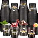 Tioncy 80 Pcs Graduation Cups Class of 2025 Party Plastic Cups 12 oz Graduation Party Decorations Grad Disposable Tableware Drinkware for Hot Cold Drinks Beverage Ice Cream School Supplies