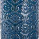 TEATALK Ceramic Canister with Airtight Lid, Cookie & Coffee Canister for Countertop, Food Storage Jar for Sugar, Tea, Matcha, Candy, Coffee Bean Container - 30 Fl Oz, Dark Blue