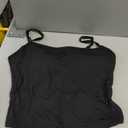 CHYRII Womens Tank Tops with Built in Bras Summer Cropped Sleeveless Square Neck Going Out Basic Camisole Tops, M
