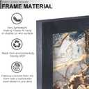 Fxojyvo Engineered Wood 12x24 Picture Frame Set of 3, Black Frame for 12 x 24 Inch Picture Poster Photo, Light Weight 12 by 24 Frame with Wood-grain for Wall - 3 Pack/Black/12 x24
