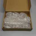 Seematn 18 Pcs Clear Christmas Glass Ornaments Ball Icicle Drop Ornaments Hanging Crystal Balls Glass Bulbs for Xmas Tree Home Indoor Party Elegant Winter Festival Crystal Decorations