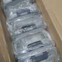 Skroam 10-Pack Glass Meal Prep Containers, Food Storage Containers with Snap Locking Lids, Airtight Bento Boxes for Microwave, Oven, Freezer and Dishwasher (5PACK 36OZ + 5PACK 12.5OZ)