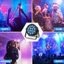 RGBW 4-in-1 Stage Lights, 80W LED Par Lights with DMX512/Remote/Sound Acitvated Control, Uplights for Events, Wedding, Parties, Dance, Stage - 4Packs