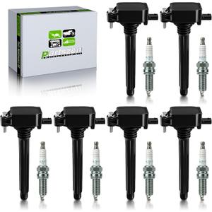 partszen UF648 Ignition Coils Pack 93175 Spark Plugs for Chrysler 200 300 Town Country for Dodge Avenger Challenger Charger Durango Grand Caravan Journey for Jeep Cherokee Ram1500 2500 3500 3.2L 3.6L