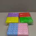 Okllen 36 Pack Building Block Lid Favor Boxes, Clear Plastic Gift Boxes, Wedding Candy Container, Birthday Party Souvenir, Adult Celebration Treat Boxes, 2x2x2 Inches