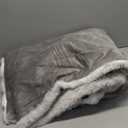 Plush Faux Rabbit Fur Throw Blanket  850GSM Thick & Warm, Ultra Soft Fluffy Blanket for Couch, Bed, Sofa, Ideal Gift for Women, 50"  60", Grey