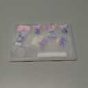 Mermaid Number Candles, 6pcs Mermaid Cake Topper Shell Sequins Numeral Candle Pink Purple Table Centerpieces for Birthday Cake Themed Party Anniversary Wedding Decoration(Number 7)