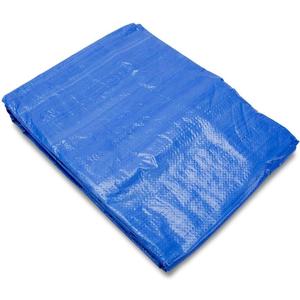 Grizzly Tarps by B-Air 8' x 10' Large Multi-Purpose Waterproof Heavy Duty Poly Tarp with Grommets Every 36", 8x8 Weave, 5 Mil Thick, For Home, Boats, Cars, Camping, Protective Cover, Blue