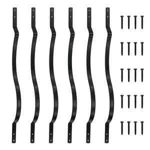 25 Pack Aluminum Balusters 32.25"x1" Curve Balusters for Deck Railing, Deck Spindle Metal Balusters for Deck Outdoor