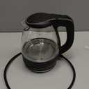 OVENTE Electric Kettle, 1.5L Borosilicate Glass Countertop Water Heater and Boiler for Coffee or Tea, BPA-Free, Auto Shut-Off, Boil-Dry Protection, Removable and Washable Spout Filter, Black KG83B (1.6 Quarts)