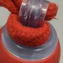 Interactive Dog Toys Touch Activated Bouncing & Jumping Dog Ball with Rope, Squeaky Doggie Toys to Keep Them Busy (Red)