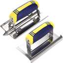 Peohud 2 Pieces Concrete Tool Set, 6" x 3" Stainless Steel Concrete Edger and Groover, Masonry Cement Finishing Kit for Smoothing, Cutting