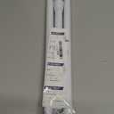 White Tension Curtain Rod for Windows 28 to 48 inch, Adjustable Expandable Pressure Spring Curtain Rod No Drilling, 7/8" Curtain Rod for Bedroom Doorway Closet Door