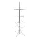 SSWBasics 4 Tier Chrome Wire Spinner Rack 4 Tiers Space 12” Apart Rotating J