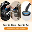 4 x Disposable Nitrile Gloves, 5 Mil Thickness Latex-Free & Powder-Free Food Safe, Cooking, Cleaning Gloves (Black of 50)