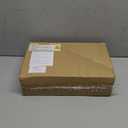 8 Pcs Ceramic Christmas Village Houses Set 5 LED Light up White Ceramic Village Houses with 3 Xmas Trees Xmas Figurines for Farmhouse Rustic Indoor Home Mantel Table DIY Display Holiday Decorations