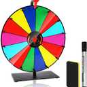 24-inch Prize Wheel with Stand, Heavy Duty Spinning Wheel for Prizes