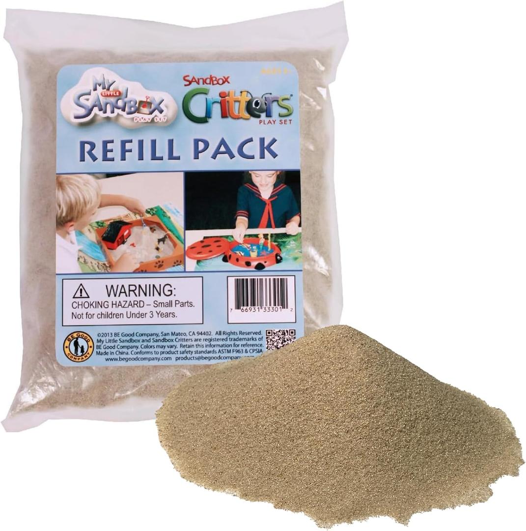 Sandbox Sand Refill Pack - 1.5 lb Natural Play Sand - Ultra Fine for Arts & Crafts, Aquarium, Terrarium, Decor