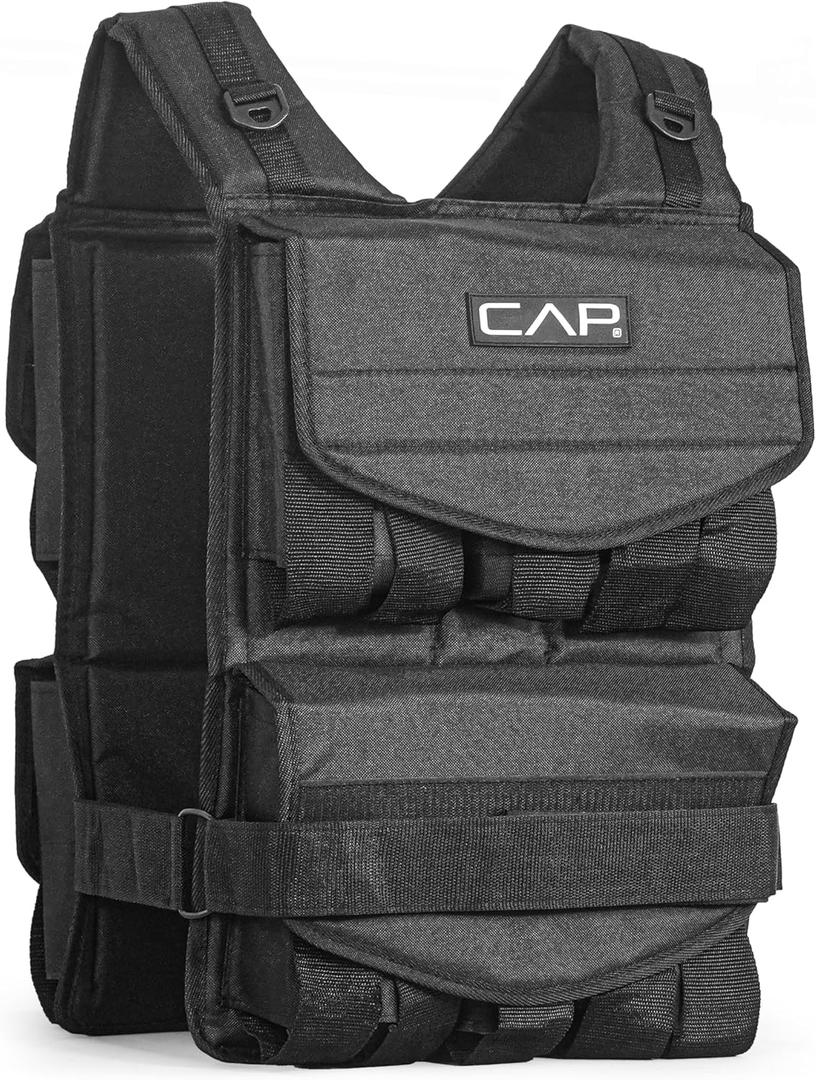 CAP Barbell Adjustable Weighted Vest 20150 lbs for Strength Training, Running & Workouts, Weight Vest for Men & Women, Fitness Training Vest