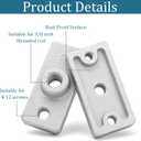 20 Pcs Ceiling Flange Hangers for 3/8" Threaded Rod Plate Ceiling Hangers Flanges Threaded Rod DIY Plumbing, Galvanized Ceiling Flange Hanger Plate Industrial Decor Project for Wall Mounting