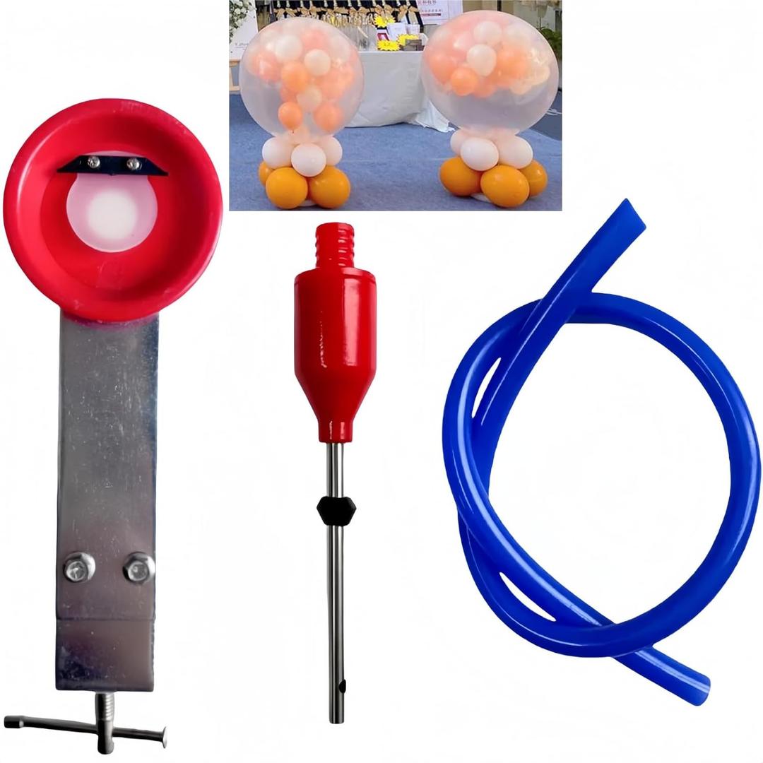 Balloon Stuffing Machine- Balloon Stuffing Machine With Balloon Cutter Tool, Suitable For Inflating Balloons At Birthdays, Weddings, Parties And Art Deco (Plastic)