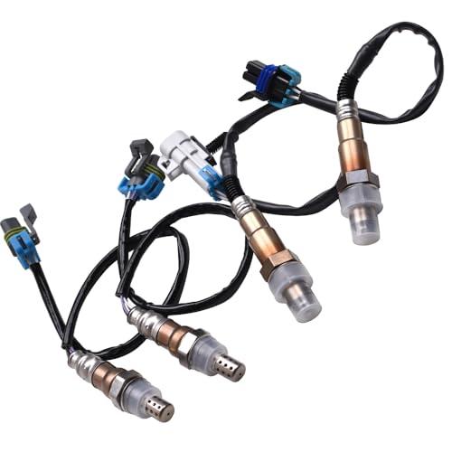 QPCRAP 4Pcs Oxygen O2 Sensor Fit for Camaro 2010-2012 3.6L Fit for CTS 2010 2011 2012 2013 2014 3.0L 3.6L V6 Auto Trans Upstream & Downstream Replaces 234-4441 234-4244 234-4565