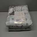 Boho Washable Area Rug 9x12, Spill-Proof Surface, Non-Slip Backin,Low Pile Faux Wool Large Printed Rugs for Living Room, Bedroom, Ding Room, Entryway and Home Decor (Cyan, 9x12)