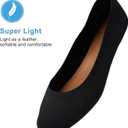 Women's Ballet Flats Round Toe Soft Knit Ballerina Flats Slip On Dress Shoes for Women Walking Dressy Casual Work Wedding