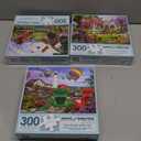Bits and Pieces - Value Set of Three (3) - 300 Piece Jigsaw Puzzles for Adults - Large Piece 300 pc Colorful Nature Jigsaws Bundle by Artist Iris Sage - 18 x 24