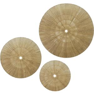 KOLWOVEN 29 Inch Wicker Wall Decor, Set of 3 Wall Basket Decor Diameter 29",23",18",Woven Wall Decor, Boho Above Bed for Bedroom, Living Room or Dining Room (Set 3)