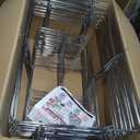 12 Pack - Professional Fixed Chafing Wire Rack: Heavy Duty Plated Steel Chafer Stand for Full Size & Half Size Steam Table Pans, Industry Compatible, Stackable for Catering & Banquets