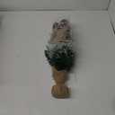 Tabletop Christmas Tree 2ft Artificial Mini Christmas Tree, Pine Cones Frosted Snow Branches Small Flocked Christmas Tree for Desk or Bedroom, Table Top Xmas Tree for Holiday Indoor Christmas Decor (1ft 11in)