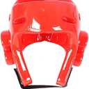 Kids & Adults Taekwondo Karate Headgear MMA Martial Arts Helmet, Soft Head Gear for Martial Art Grappling Muay Thai Kickboxing Taekwondo (Medium, RED)