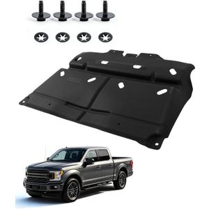 Upgraded F150 Engine Splash Shield Under Car Engine Shield Cover Compatible with 2015-2024 F150 with Gasoline Engine (Not Fit Raptor Model & Not Fit 3.0L Diesel) FO1228198 ML3Z7222D