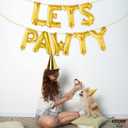 KatchOn, Lets Pawty Balloons Gold - 16 Inch | Lets Pawty Banner | Dog Birthday Balloons for Birthday Decorations | Dog Birthday Banner, Dog BirthDay Party Supplies