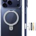 TORRAS Ostand for iPhone 17 Pro Case Clear Magnetic, Fit for MagSafe, 4X Military Drop Protection, Camera Control, Slim Phone Case for iPhone 17 Pro with Kickstand, Anti Yellowing Cover 6.3", Clear