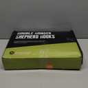 Ottsuls Bird Feeder Pole, 2 Pack 92 INCH Double Shepherds Hooks for Outdoor, Garden Pole with 5 Base Prongs Heavy Duty Planter Hooks for Hanging Plant Baskets, Lantern, Hummingbird Feeder