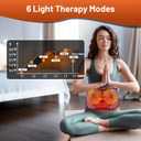 Red Light Therapy Belt for Body, Cordless Infrared Light Therapy Wrap with Vibration 660nm 850nm, Heating Light Therapy Wrap Belt for Back Shoulder Waist Muscle, Black