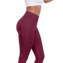 LZYVOO Leggings with Pockets for Women, 6 Packs Soft High Waisted Tummy Control Workout Yoga Pants (XXL)